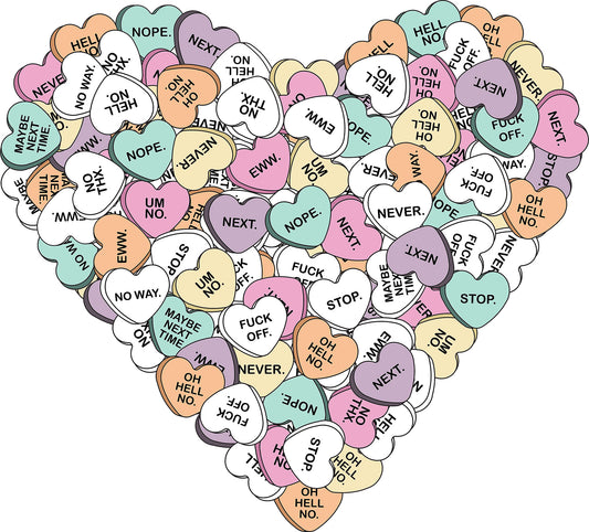 Not so sweet, Mean hearts - Custom Ink Printing