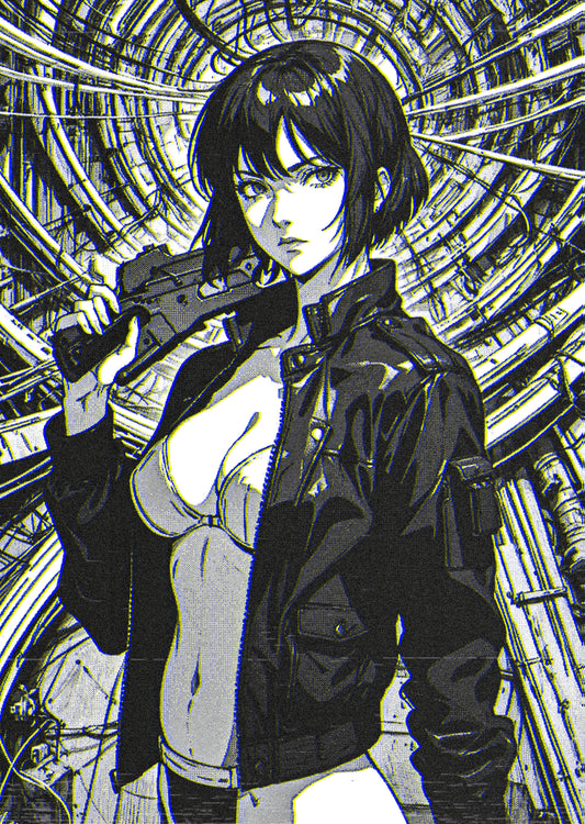 HAUNTED INTERFACE Long Sleeve - Custom Ink Printing