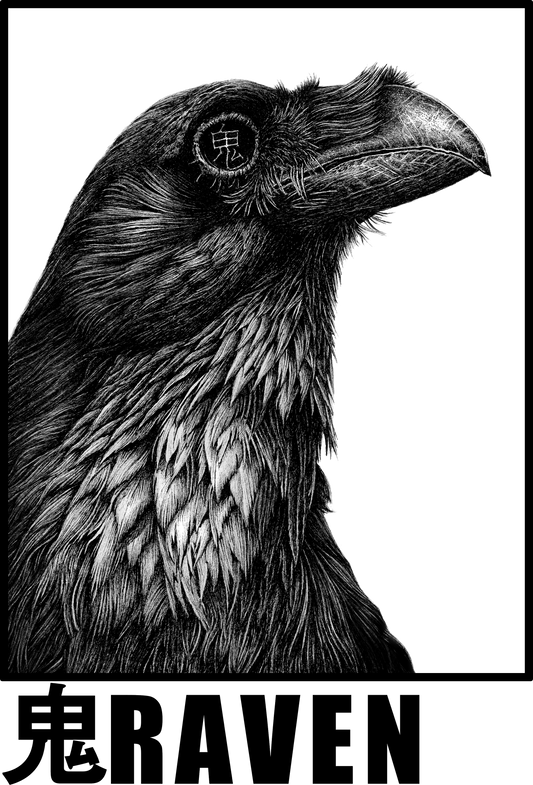 GHOST RAVEN Long Sleeve - Custom Ink Printing