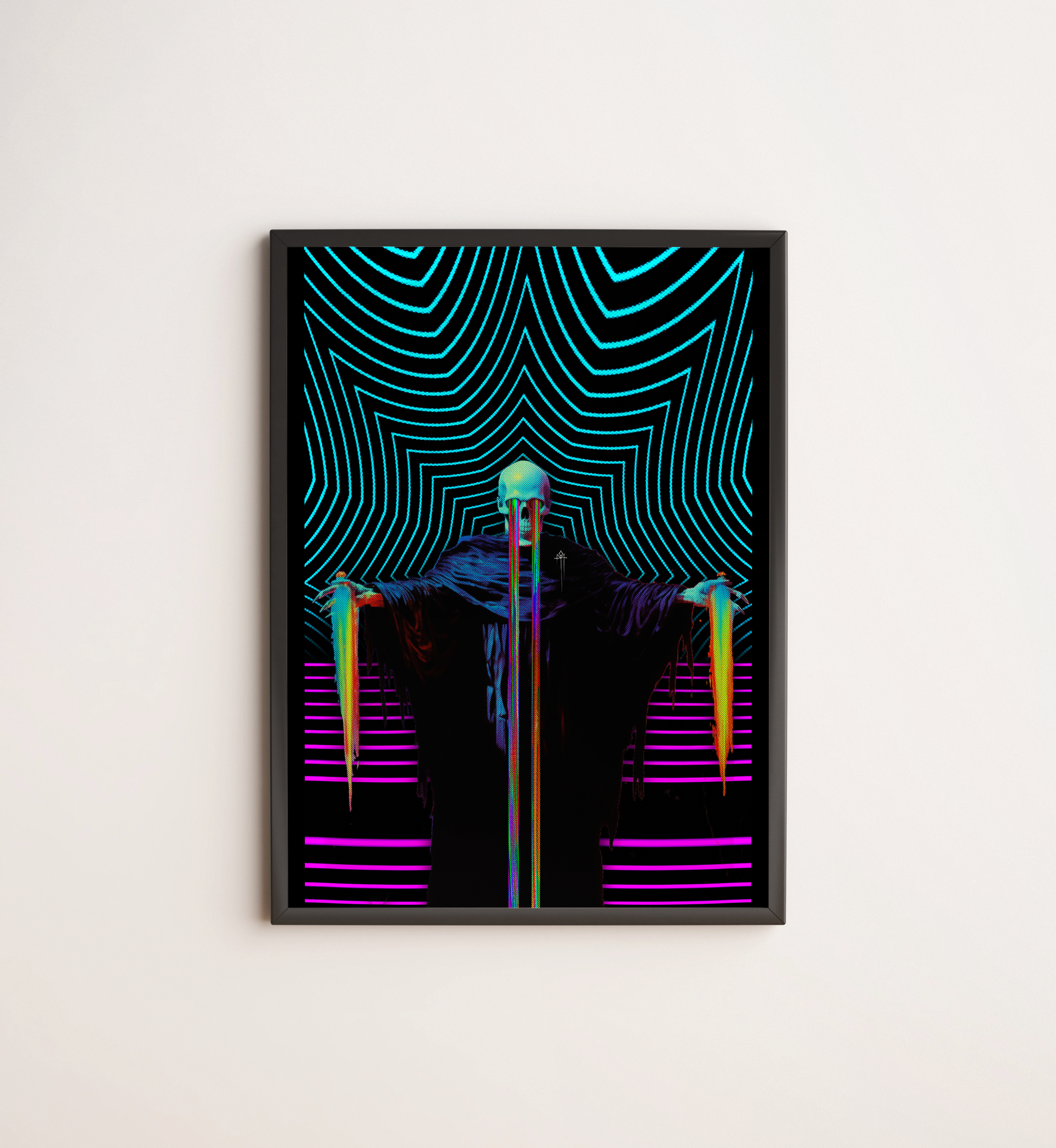 GUARDIAN OF THE NEON RETRO VIBES - Print - 17 x 25 Inches - Custom Ink Printing