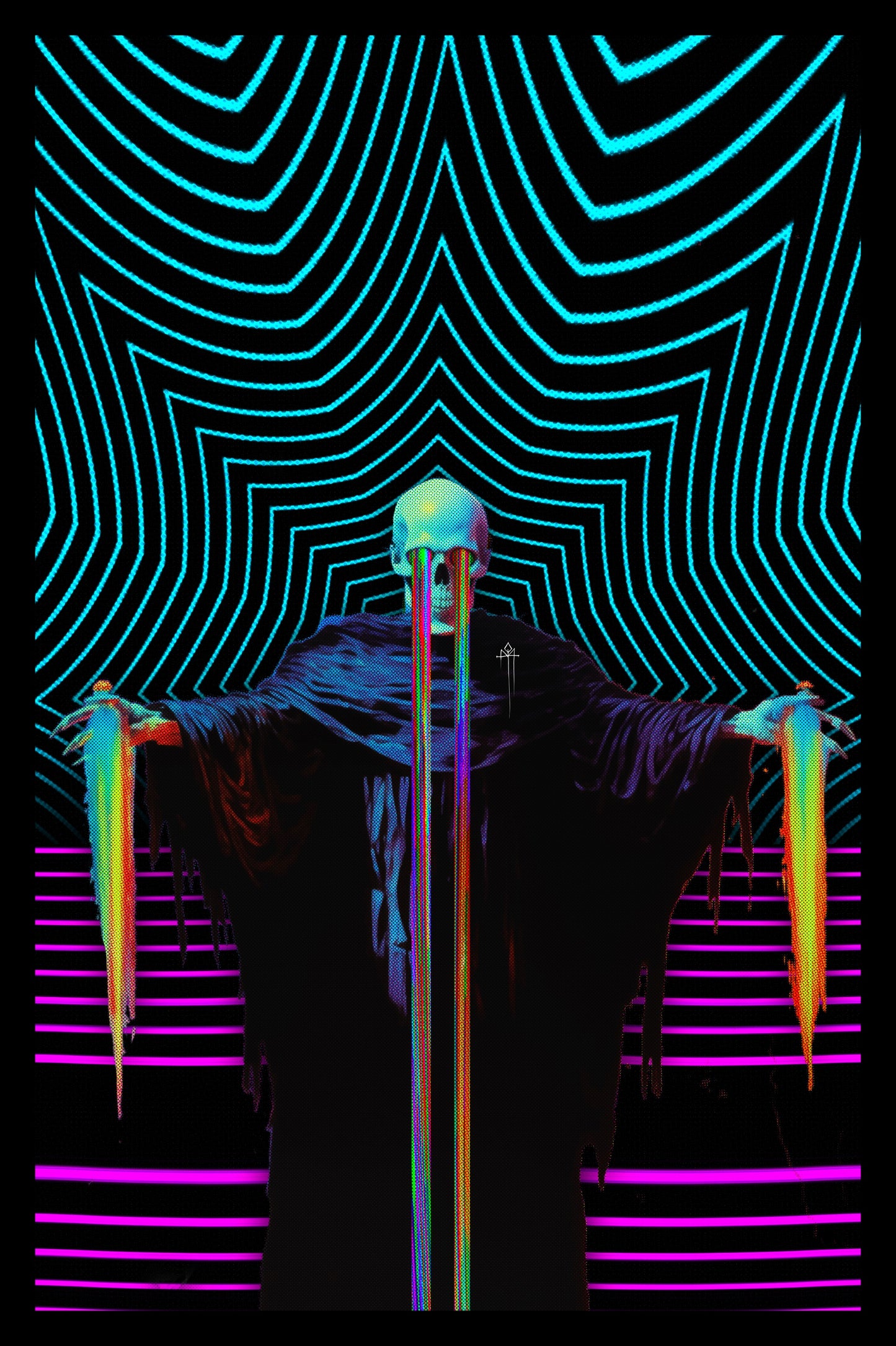 GUARDIAN OF THE NEON RETRO VIBES  - Print - 11 x 17 Inches - Custom Ink Printing