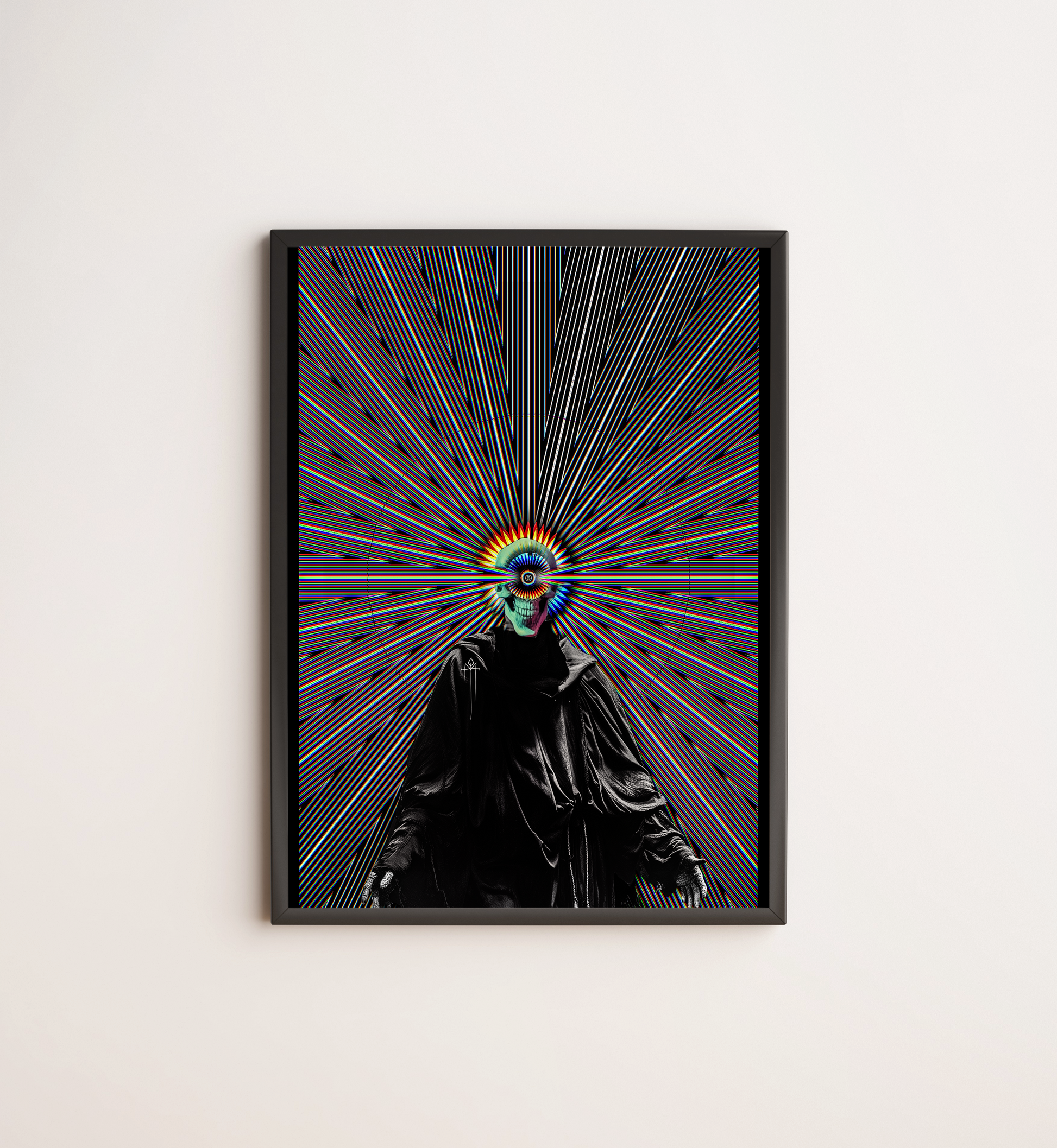 SPECTRUM OF THE BEING AT THE END OF TIME - Print - 17 x 25 Inches - Custom Ink Printing