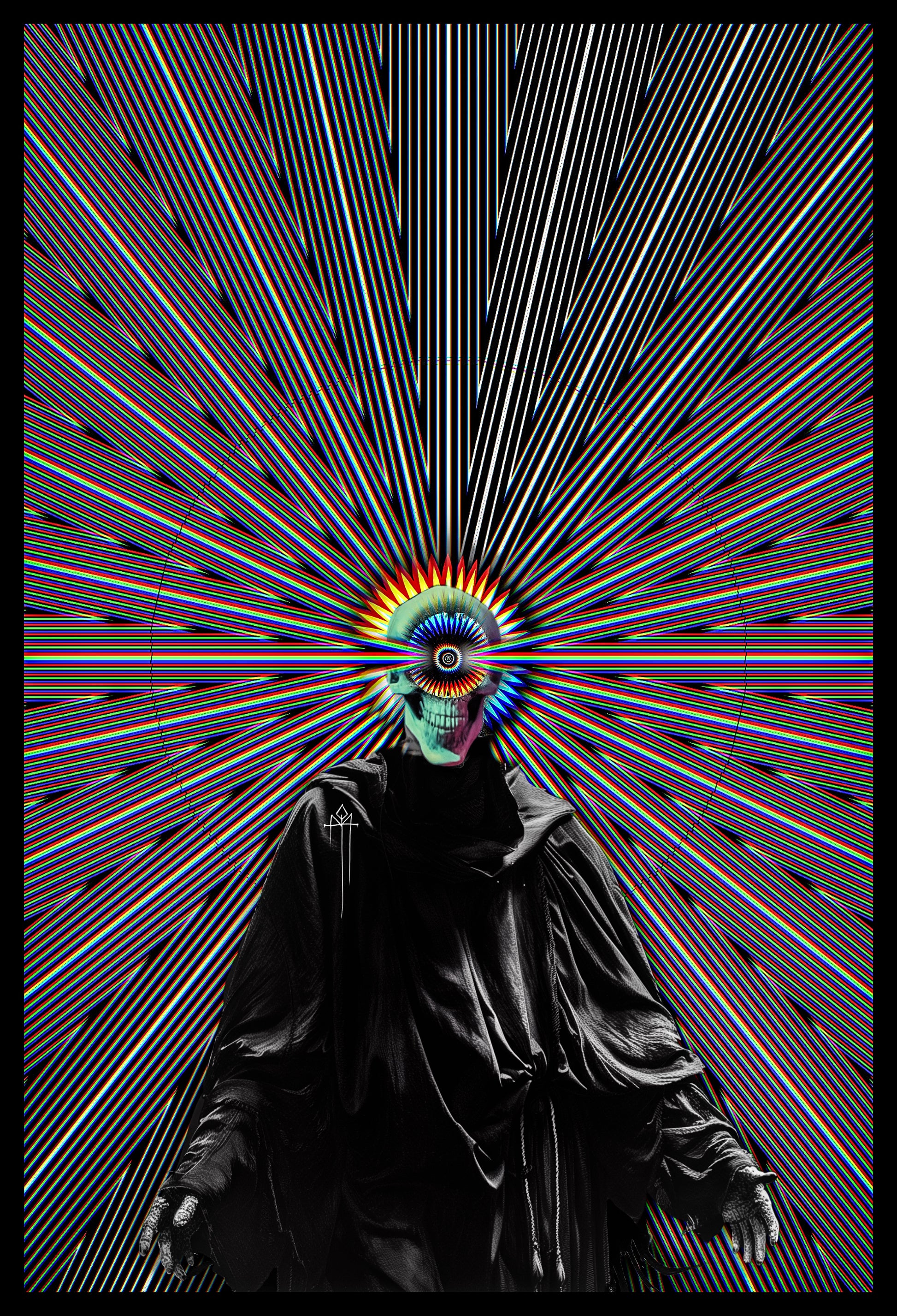 SPECTRUM OF THE BEING AT THE END OF TIME - Print - 11 x 17 Inches - Custom Ink Printing