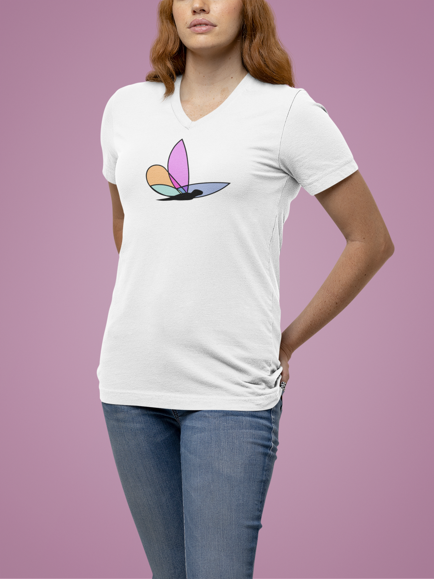 Custom Women’s V-Neck - Custom Ink Printing