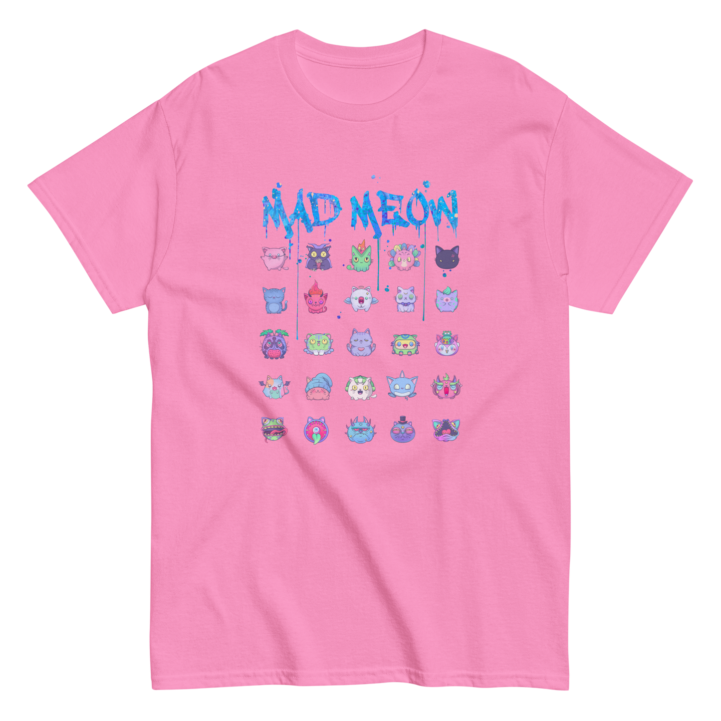 MAD MEOW (Blue) - Custom Ink Printing