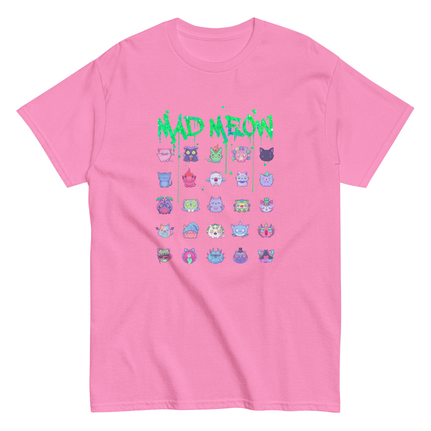 MAD MEOW (Green) - Custom Ink Printing