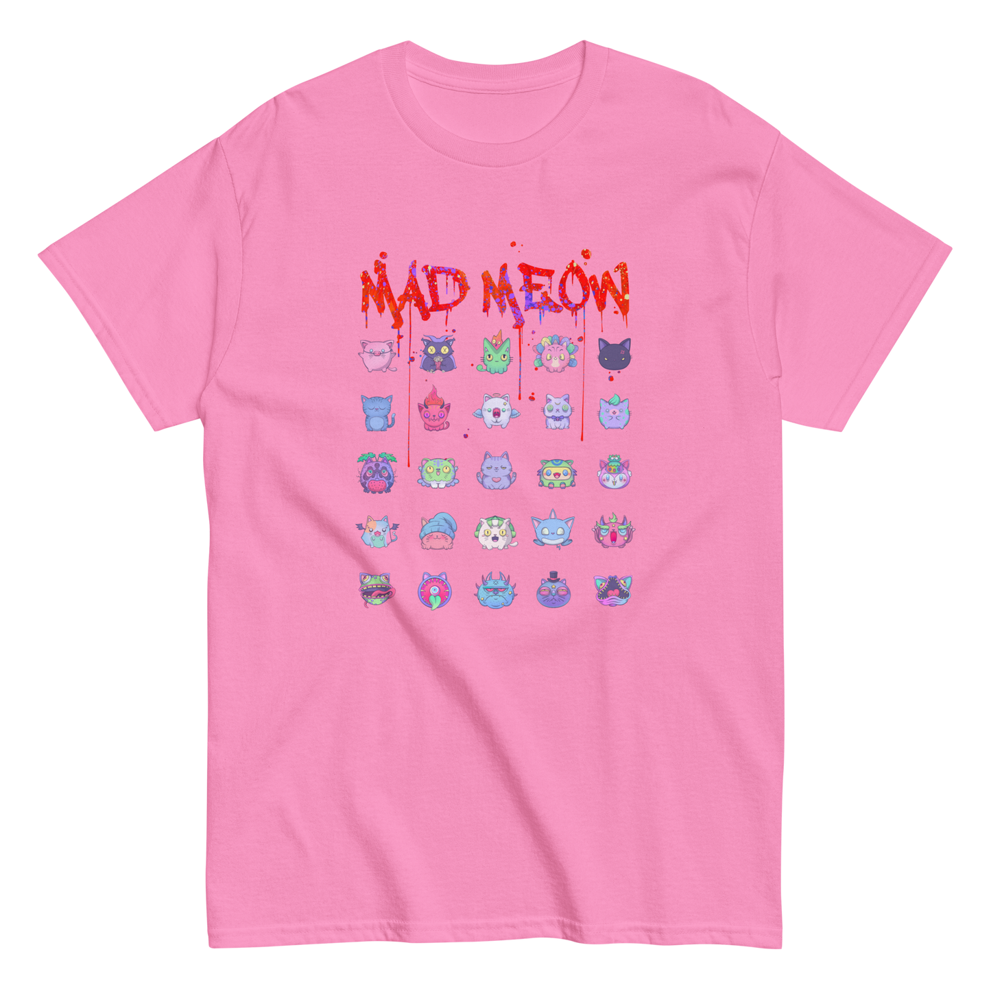 MAD MEOW (Red) - Custom Ink Printing