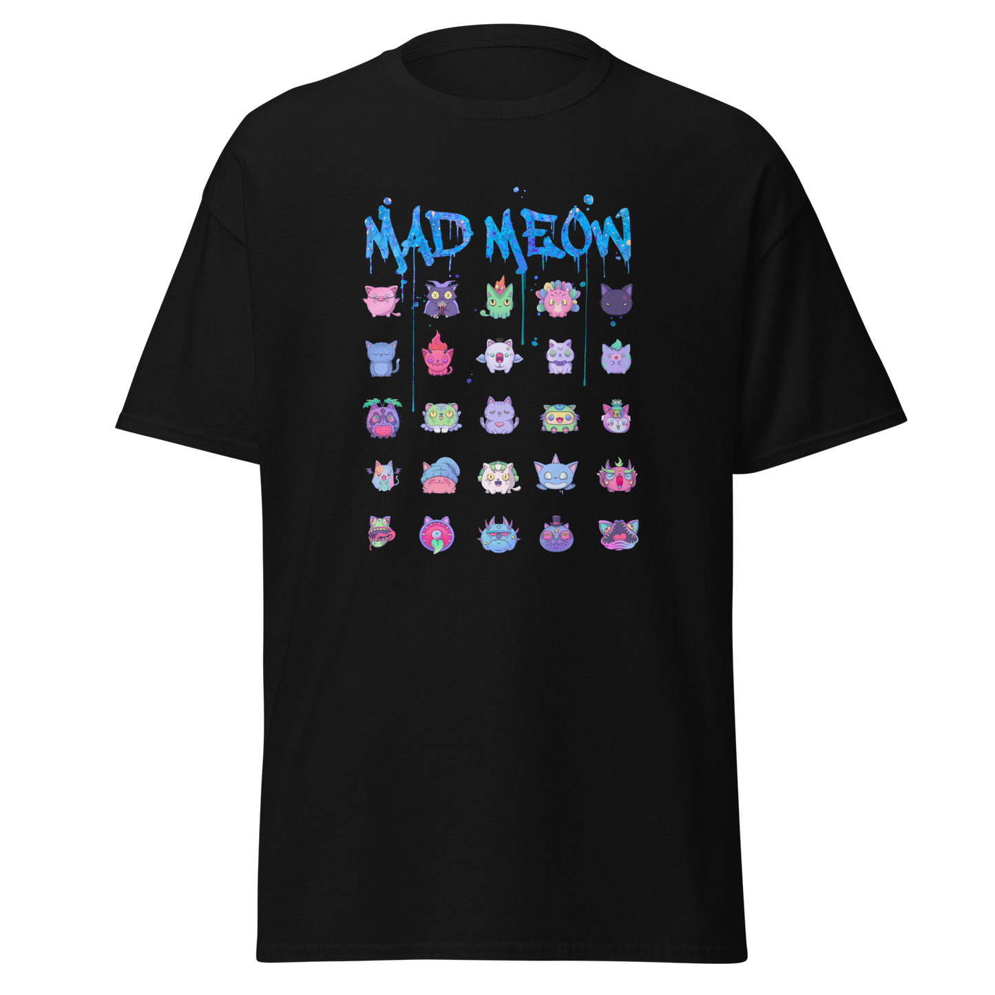 MAD MEOW (Blue) - Custom Ink Printing