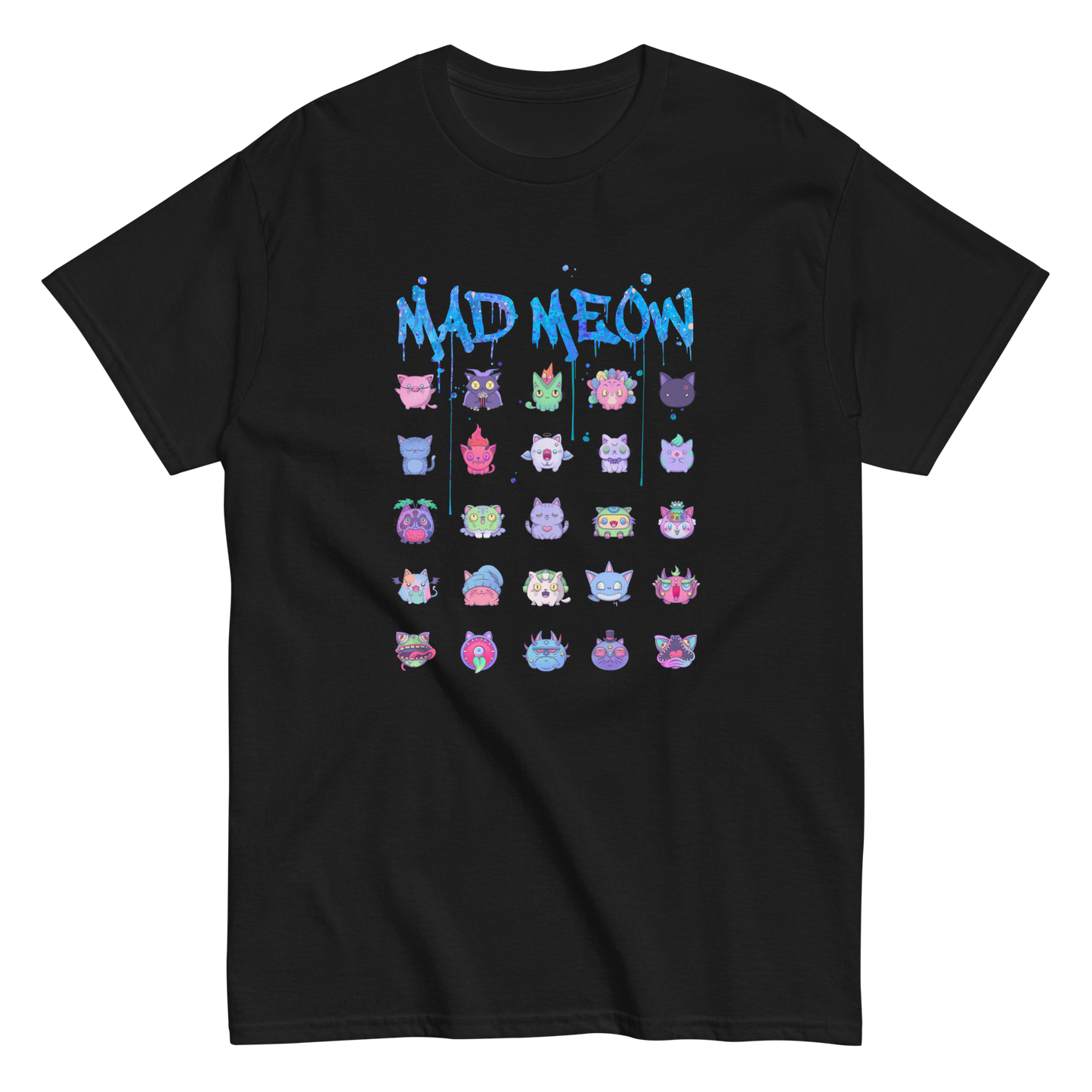 MAD MEOW (Blue) - Custom Ink Printing