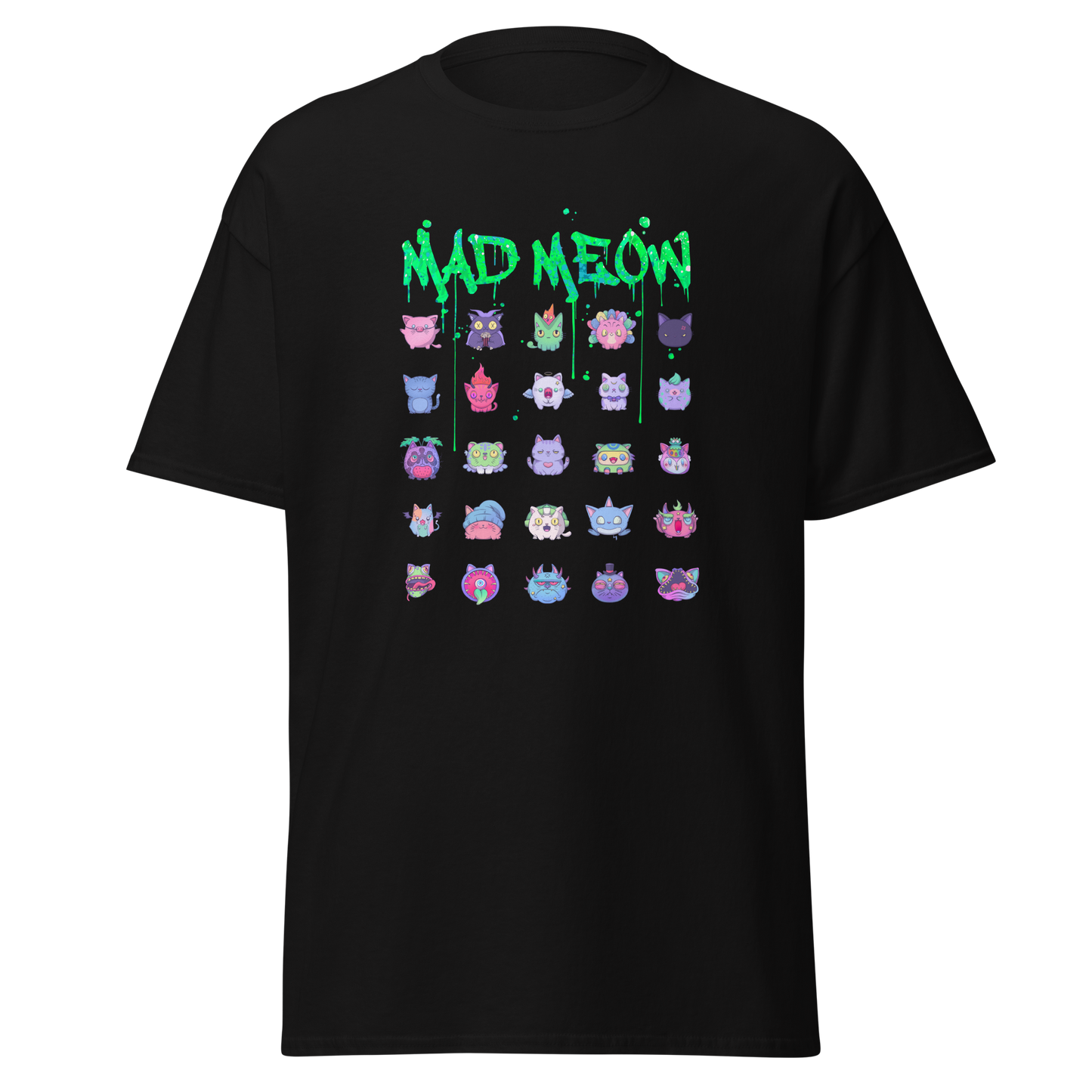 MAD MEOW (Green) - Custom Ink Printing