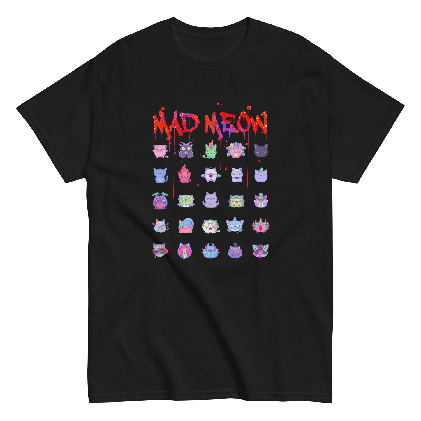 MAD MEOW (Red) - Custom Ink Printing