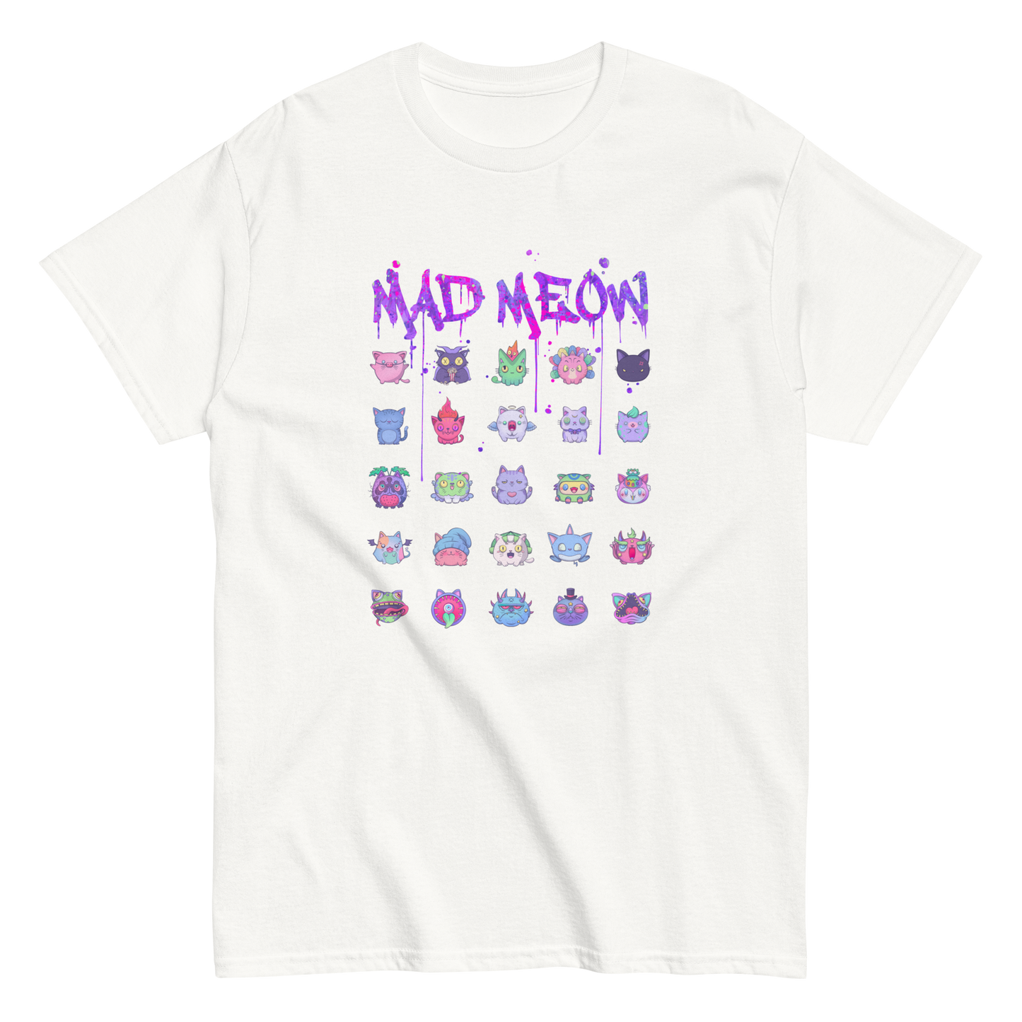 MAD MEOW (Purple) - Custom Ink Printing