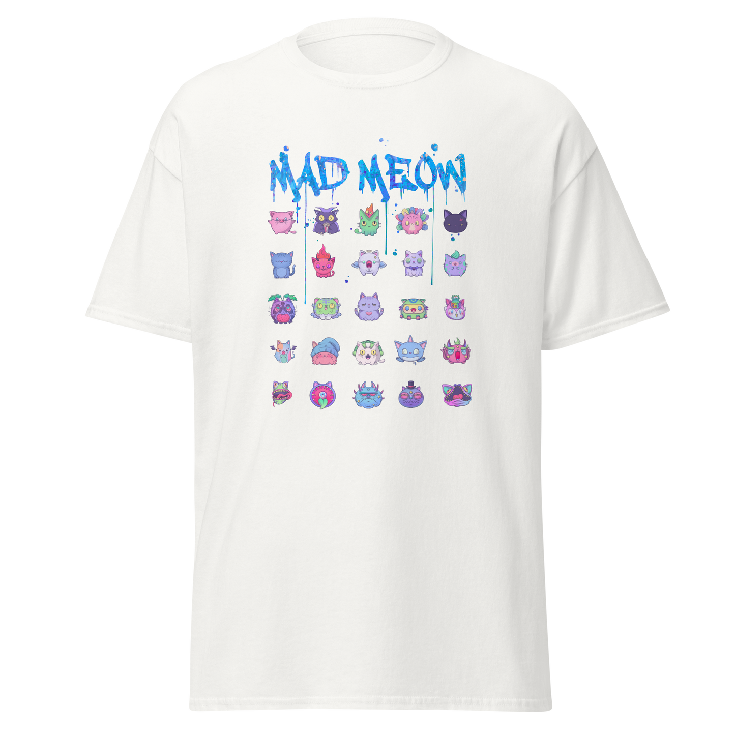 MAD MEOW (Blue) - Custom Ink Printing