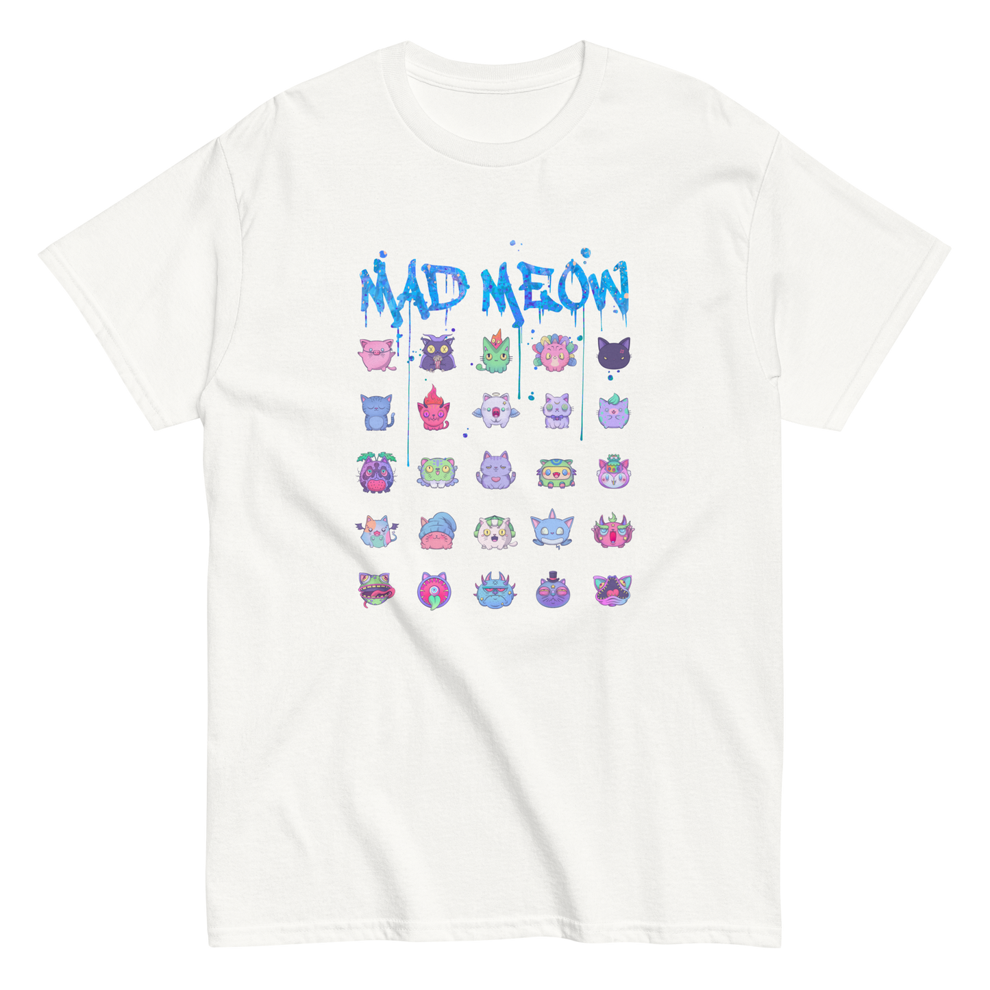 MAD MEOW (Blue) - Custom Ink Printing