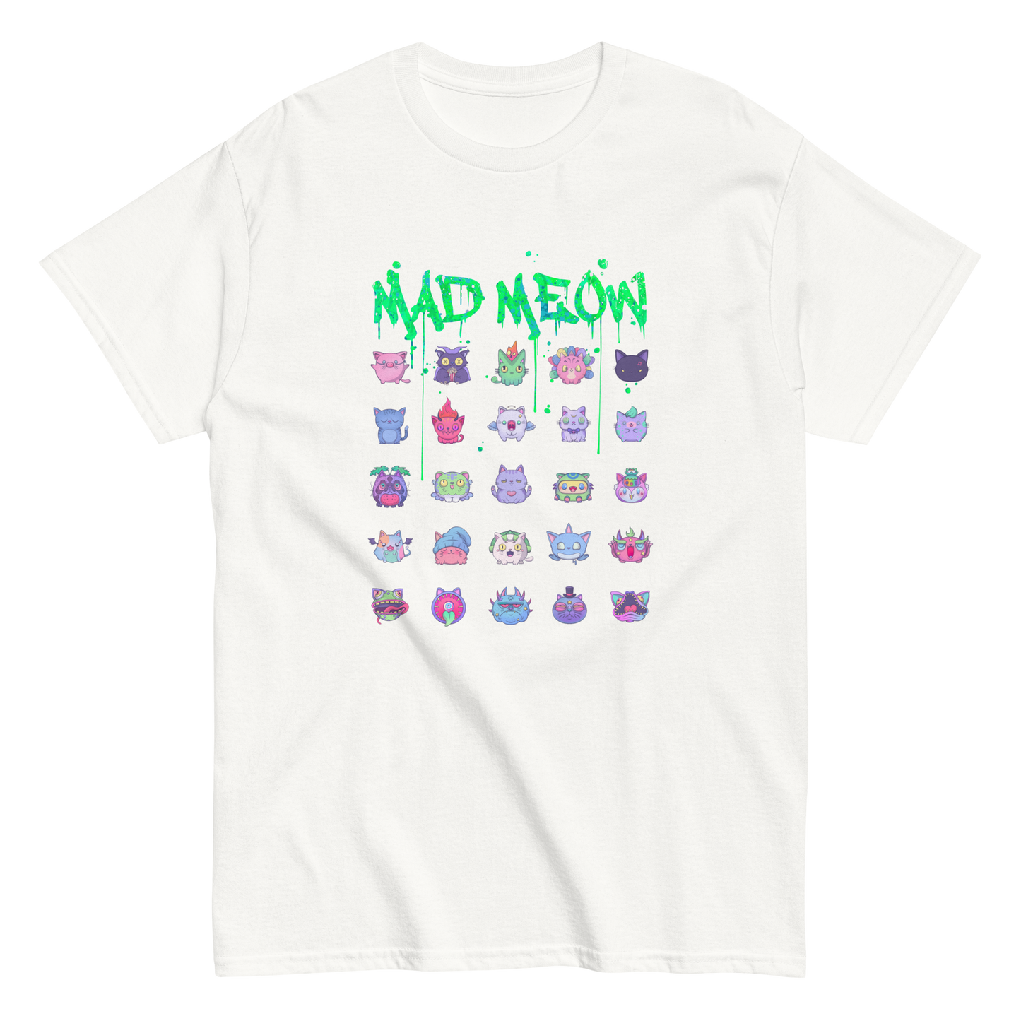 MAD MEOW (Green) - Custom Ink Printing