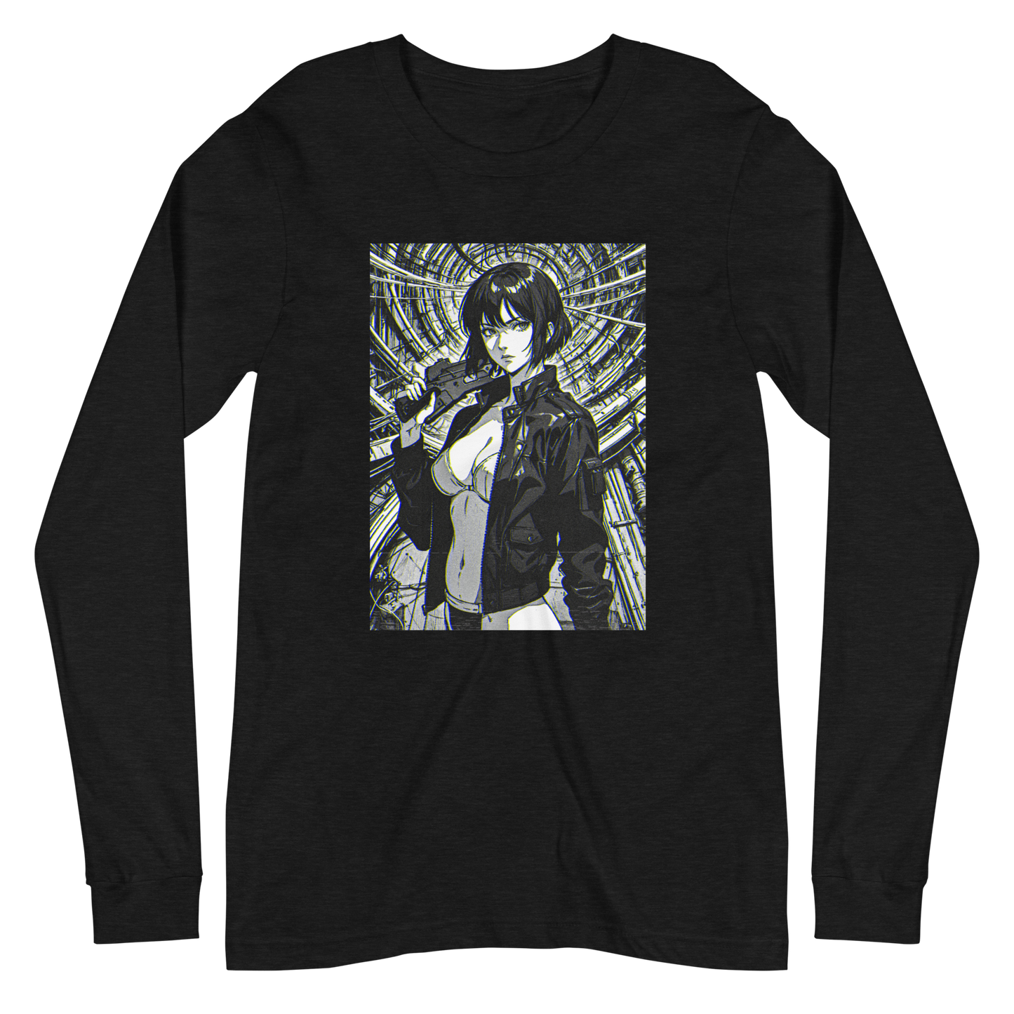 HAUNTED INTERFACE Long Sleeve - Custom Ink Printing