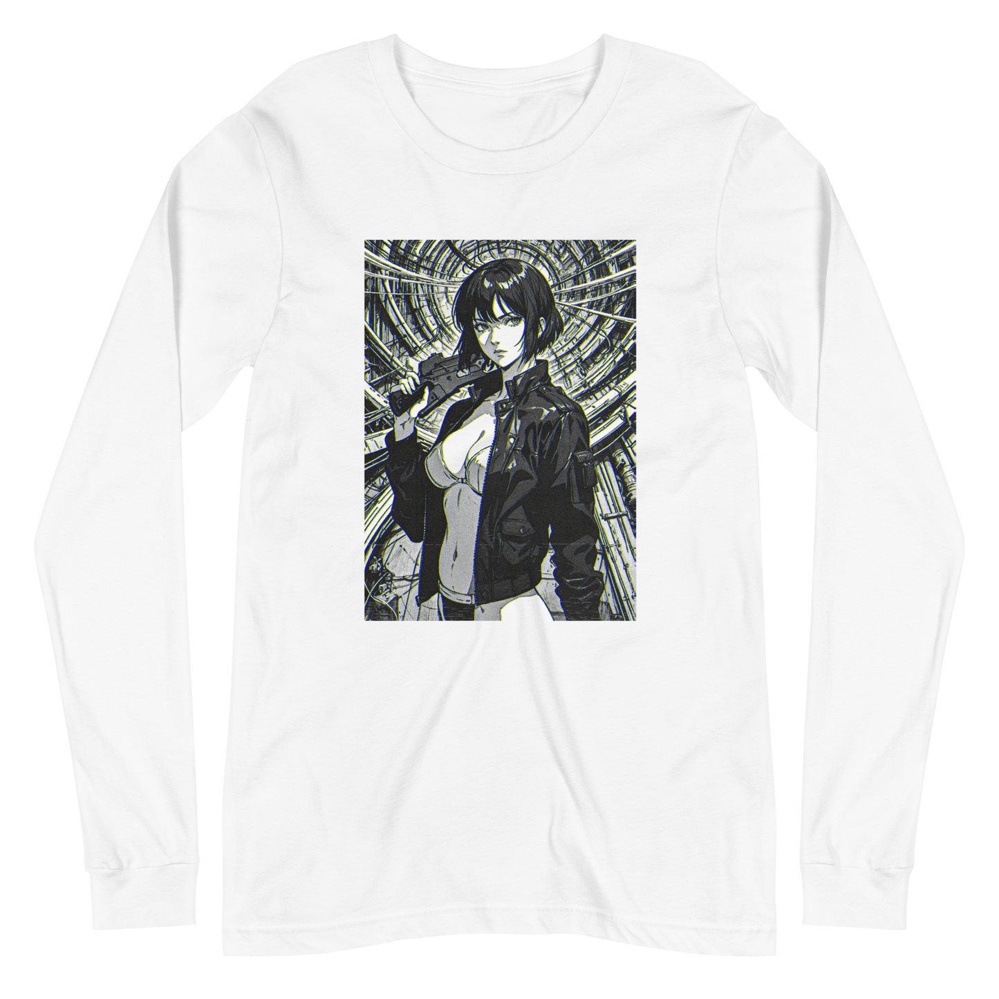 HAUNTED INTERFACE Long Sleeve - Custom Ink Printing