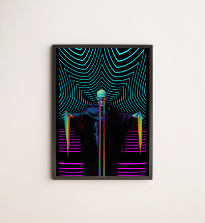 GUARDIAN OF THE NEON RETRO VIBES - Print - 17 x 25 Inches