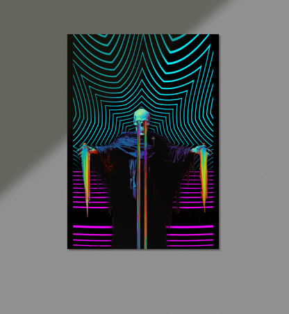 GUARDIAN OF THE NEON RETRO VIBES - Print - 17 x 25 Inches