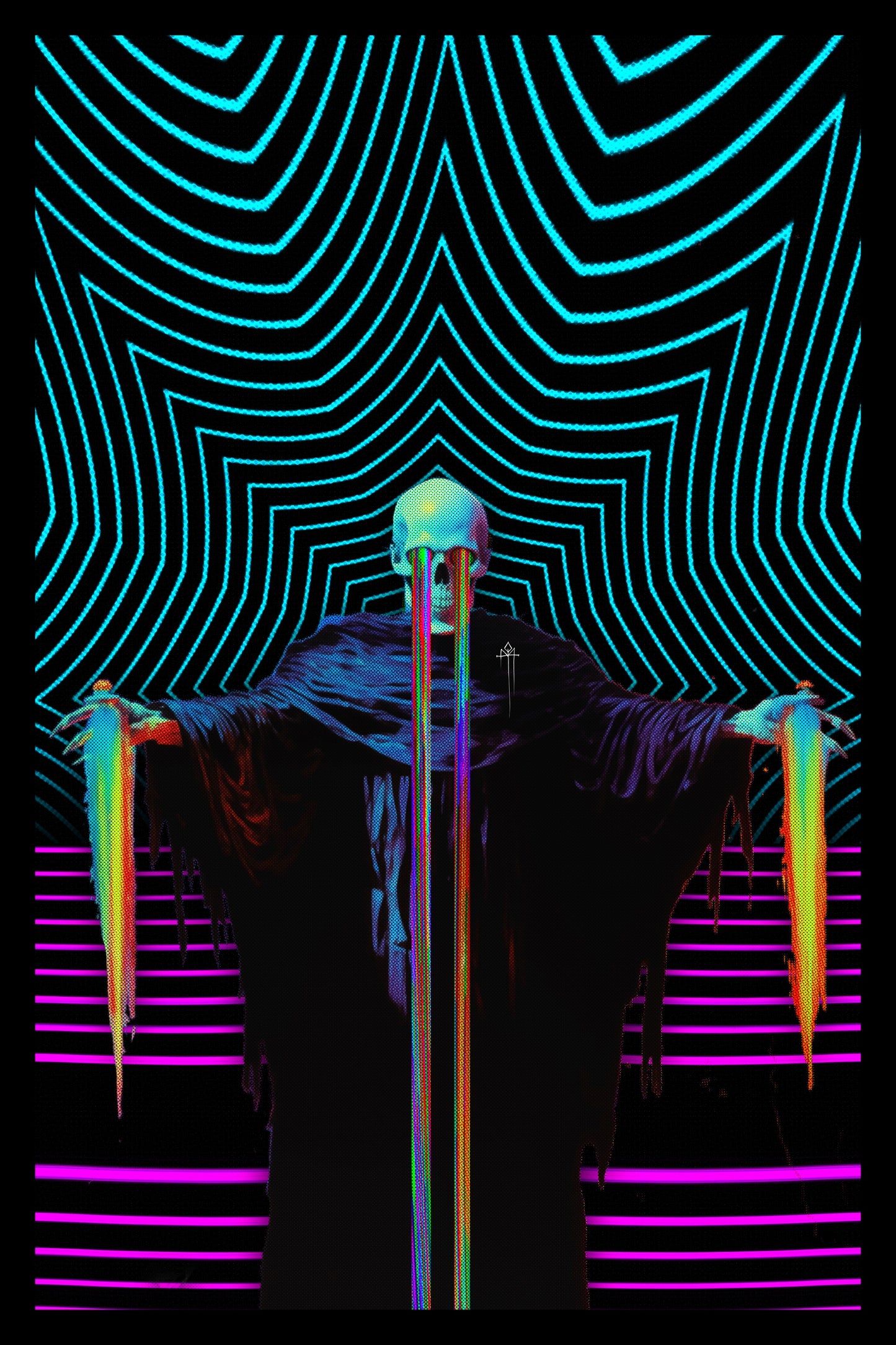 GUARDIAN OF THE NEON RETRO VIBES  - Print - 11 x 17 Inches