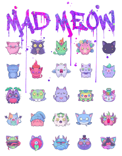 MAD MEOW (Purple)